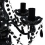 Lámpara de araña de cristal 5 bombillas negra de vidaXL, Lámparas de araña - Ref: Foro24-240308, Precio: 59,74 €, Descuento: %