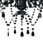 Lámpara de araña de cristal 5 bombillas negra de vidaXL, Lámparas de araña - Ref: Foro24-240308, Precio: 58,50 €, Descuento: %
