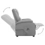 Sillón elevable tela gris claro de vidaXL, Sillones - Ref: Foro24-329699, Precio: 352,32 €, Descuento: %