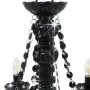 Lámpara de araña con cuentas negra con 8 bombillas E14 de vidaXL, Lámparas de araña - Ref: Foro24-281605, Precio: 166,06 €, D...