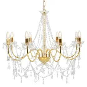 Lámpara de araña con cuentas dorado 8 bombillas E14 de vidaXL, Lámparas de araña - Ref: Foro24-281607, Precio: 194,75 €, Desc...
