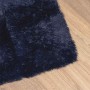 Alfombra de pelo largo NAVARRA azul marino 160x160 cm poliéster en Alfombras | Comprar online en Foru.es