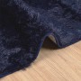 Alfombra de pelo largo NAVARRA azul marino 160x160 cm poliéster en Alfombras | Comprar online en Foru.es