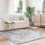 Alfombra de pelo largo NAVARRA gris plateado 160x160 cm en Alfombras | Comprar online en Foru.es