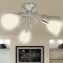 Lámpara de techo con pantallas de cristal para 3 bombillas E14 de vidaXL, Apliques de techo - Ref: Foro24-240983, Precio: 33,...