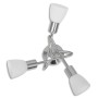 Lámpara de techo con pantallas de cristal para 3 bombillas E14 de vidaXL, Apliques de techo - Ref: Foro24-240983, Precio: 33,...