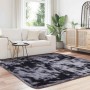 Alfombra de pelo largo NAVARRA gris oscuro 200x200 cm poliéster en Alfombras | Comprar online en Foru.es