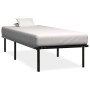 Estructura de cama de metal negro 90x200 cm de vidaXL, Camas y somieres - Ref: Foro24-284678, Precio: 93,16 €, Descuento: %