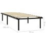 Estructura de cama de metal negro 90x200 cm de vidaXL, Camas y somieres - Ref: Foro24-284678, Precio: 93,16 €, Descuento: %