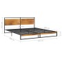 Estructura de cama de metal 180x200 cm de vidaXL, Camas y somieres - Ref: Foro24-324867, Precio: 151,38 €, Descuento: %