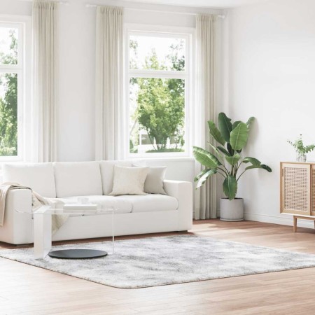 Alfombra de pelo largo NAVARRA gris plateado 240x240 cm en Alfombras | Comprar online en Foru.es