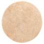 Alfombra peluda de pelo largo NAVARRA beige 100x100cm poliéster en Alfombras | Comprar online en Foru.es
