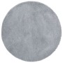 Alfombra de pelo largo NAVARRA gris claro 100x100 cm poliéster en Alfombras | Comprar online en Foru.es