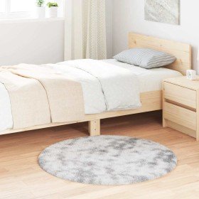 Alfombra de pelo largo NAVARRA gris plateado 100x100 cm en Alfombras | Comprar online en Foru.es