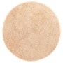 Alfombra peluda de pelo largo NAVARRA beige 120x120cm poliéster en Alfombras | Comprar online en Foru.es