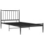 Estructura de cama de metal negro 90x200 cm de vidaXL, Camas y somieres - Ref: Foro24-325009, Precio: 115,81 €, Descuento: %