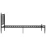 Estructura de cama de metal negro 90x200 cm de vidaXL, Camas y somieres - Ref: Foro24-325009, Precio: 115,81 €, Descuento: %