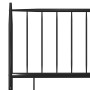 Estructura de cama de metal negro 90x200 cm de vidaXL, Camas y somieres - Ref: Foro24-325009, Precio: 115,81 €, Descuento: %