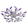 Lámpara de techo brazos de cristal forma hoja 5 bombillas E14 de vidaXL, Apliques de techo - Ref: Foro24-241477, Precio: 42,8...
