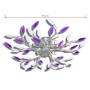 Lámpara de techo brazos de cristal forma hoja 5 bombillas E14 de vidaXL, Apliques de techo - Ref: Foro24-241477, Precio: 42,8...