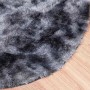 Alfombra de pelo largo NAVARRA gris oscuro 120x120 cm poliéster en Alfombras | Comprar online en Foru.es