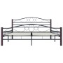 Estructura de cama de metal negra 180x200 cm de vidaXL, Camas y somieres - Ref: Foro24-285295, Precio: 176,16 €, Descuento: %