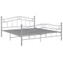 Estructura de cama de metal gris 140x200 cm de vidaXL, Camas y somieres - Ref: Foro24-324999, Precio: 130,39 €, Descuento: %