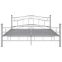 Estructura de cama de metal gris 140x200 cm de vidaXL, Camas y somieres - Ref: Foro24-324999, Precio: 130,39 €, Descuento: %
