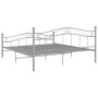 Estructura de cama de metal gris 140x200 cm de vidaXL, Camas y somieres - Ref: Foro24-324999, Precio: 130,39 €, Descuento: %