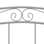 Estructura de cama de metal gris 140x200 cm de vidaXL, Camas y somieres - Ref: Foro24-324999, Precio: 130,39 €, Descuento: %
