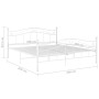 Estructura de cama de metal blanco 200x200 cm de vidaXL, Camas y somieres - Ref: Foro24-325007, Precio: 153,90 €, Descuento: %