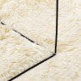 Alfombra peluda de pelo largo NAVARRA crema 160x160cm poliéster en Alfombras | Comprar online en Foru.es