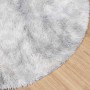 Alfombra de pelo largo NAVARRA gris plateado 160x160 cm en Alfombras | Comprar online en Foru.es