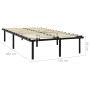 Estructura de cama de metal negro 160x200 cm de vidaXL, Camas y somieres - Ref: Foro24-284682, Precio: 130,50 €, Descuento: %