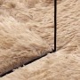 Alfombra peluda de pelo largo NAVARRA beige 200x200cm poliéster en Alfombras | Comprar online en Foru.es