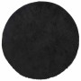 Alfombra peluda de pelo largo NAVARRA negra 200x200cm poliéster en Alfombras | Comprar online en Foru.es