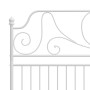 Estructura de cama de metal blanco 180x200 cm de vidaXL, Camas y somieres - Ref: Foro24-324857, Precio: 217,63 €, Descuento: %