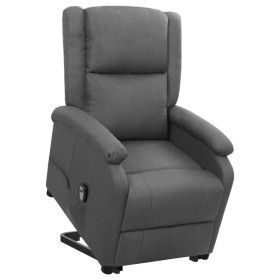 Sillón elevable tela gris oscuro de vidaXL, Sillones - Ref: Foro24-329700, Precio: 349,47 €, Descuento: %