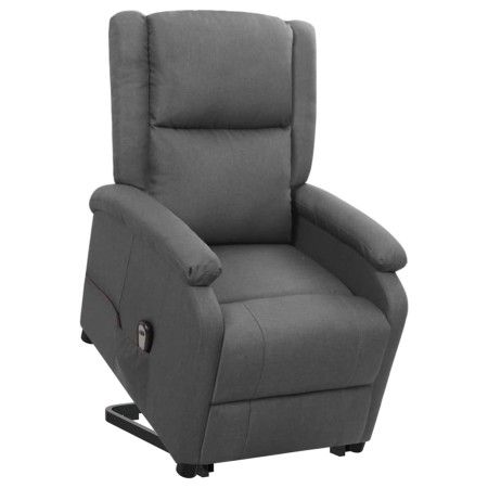 Sillón elevable tela gris oscuro de vidaXL, Sillones - Ref: Foro24-329700, Precio: 349,47 €, Descuento: %