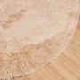 Alfombra peluda de pelo largo NAVARRA beige 240x240cm poliéster en Alfombras | Comprar online en Foru.es