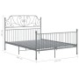 Estructura de cama de metal gris 160x200 cm de vidaXL, Camas y somieres - Ref: Foro24-324855, Precio: 207,10 €, Descuento: %