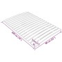 Somier de láminas con 17 listones 80x200 cm de vidaXL, Camas y somieres - Ref: Foro24-340071, Precio: 36,12 €, Descuento: %