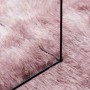 Alfombra de pelo largo NAVARRA rosa polvoriento 240x240 cm en Alfombras | Comprar online en Foru.es