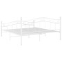 Estructura de cama de metal blanco 140x200 cm de vidaXL, Camas y somieres - Ref: Foro24-324998, Precio: 125,80 €, Descuento: %