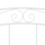 Estructura de cama de metal blanco 140x200 cm de vidaXL, Camas y somieres - Ref: Foro24-324998, Precio: 125,80 €, Descuento: %