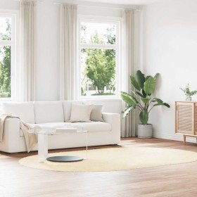 Alfombra peluda de pelo largo NAVARRA crema 300x200cm poliéster en Alfombras | Comprar online en Foru.es