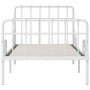 Estructura de cama con base de listones metal blanco 90x200 cm de vidaXL, Camas y somieres - Ref: Foro24-284601, Precio: 117,...