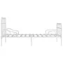 Estructura de cama con base de listones metal blanco 90x200 cm de vidaXL, Camas y somieres - Ref: Foro24-284601, Precio: 115,...