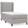 Cama box spring con colchón tela gris claro 90x200 cm de vidaXL, Camas y somieres - Ref: Foro24-3131561, Precio: 354,00 €, De...