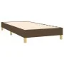 Box spring bed with dark brown fabric mattress 100x200 cm by vidaXL, Beds and slatted bases - Ref: Foro24-3130252, Price: 343...